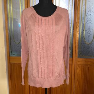 🛑SOLD 🛑 🌺 LOFT SWEATER OLD ROSE PINK EUC CUTE